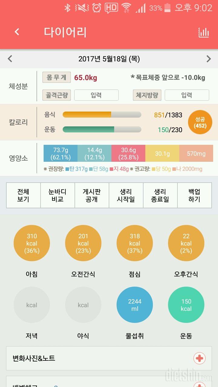 30일 야식끊기 1일차 성공!