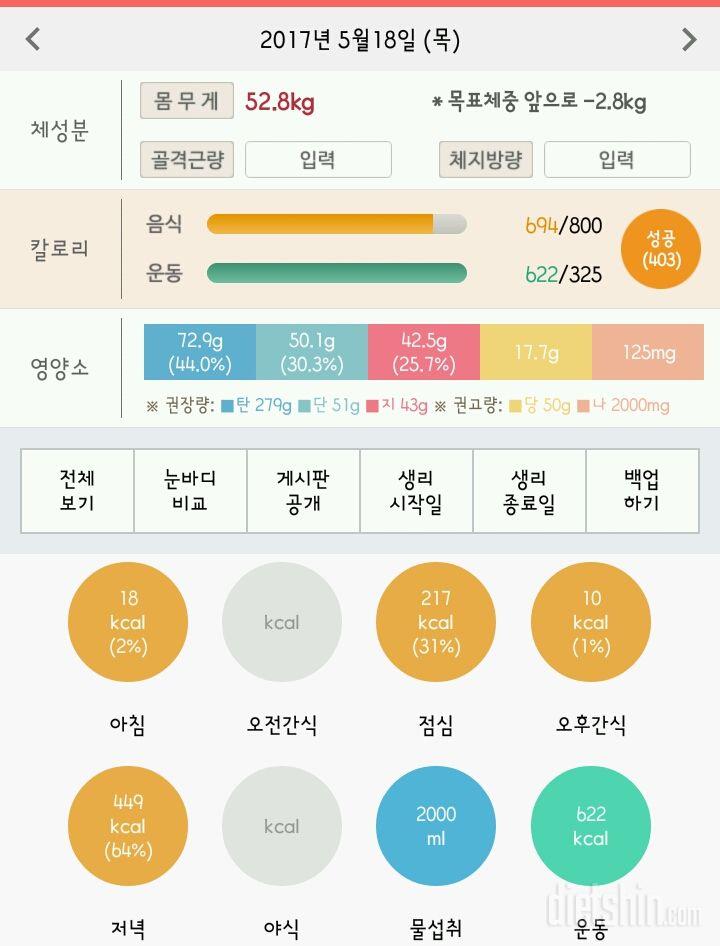 30일 하루 2L 물마시기 55일차 성공!