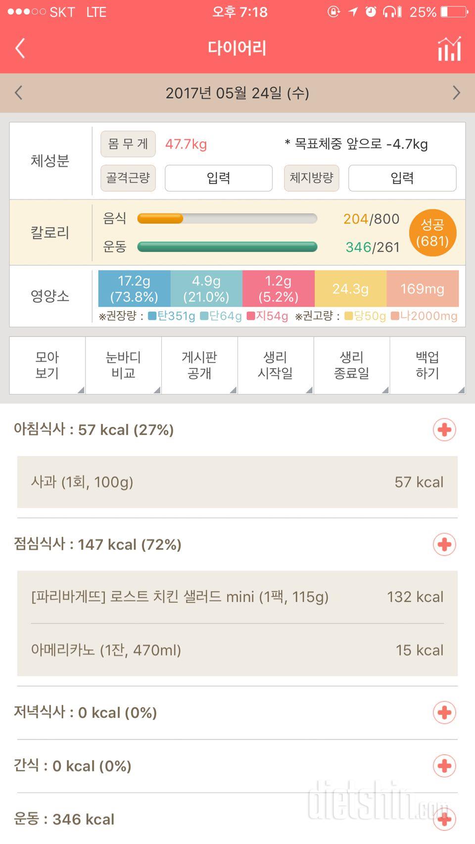 30일 밀가루 끊기 13일차 성공!