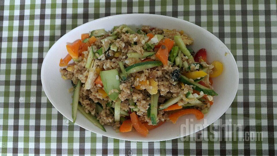 점심- 현미야채비빔밥