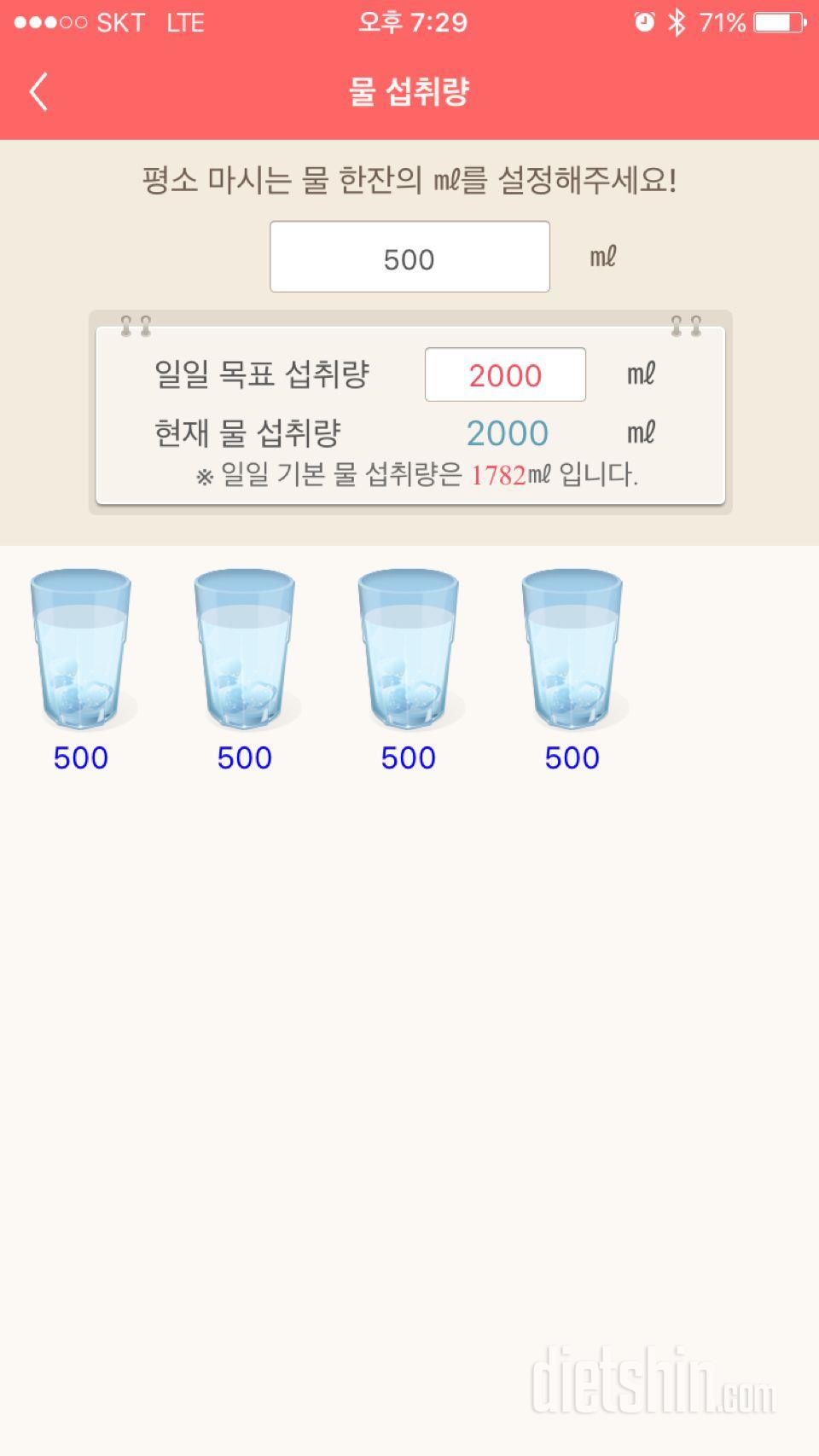 30일 하루 2L 물마시기 13일차 성공!