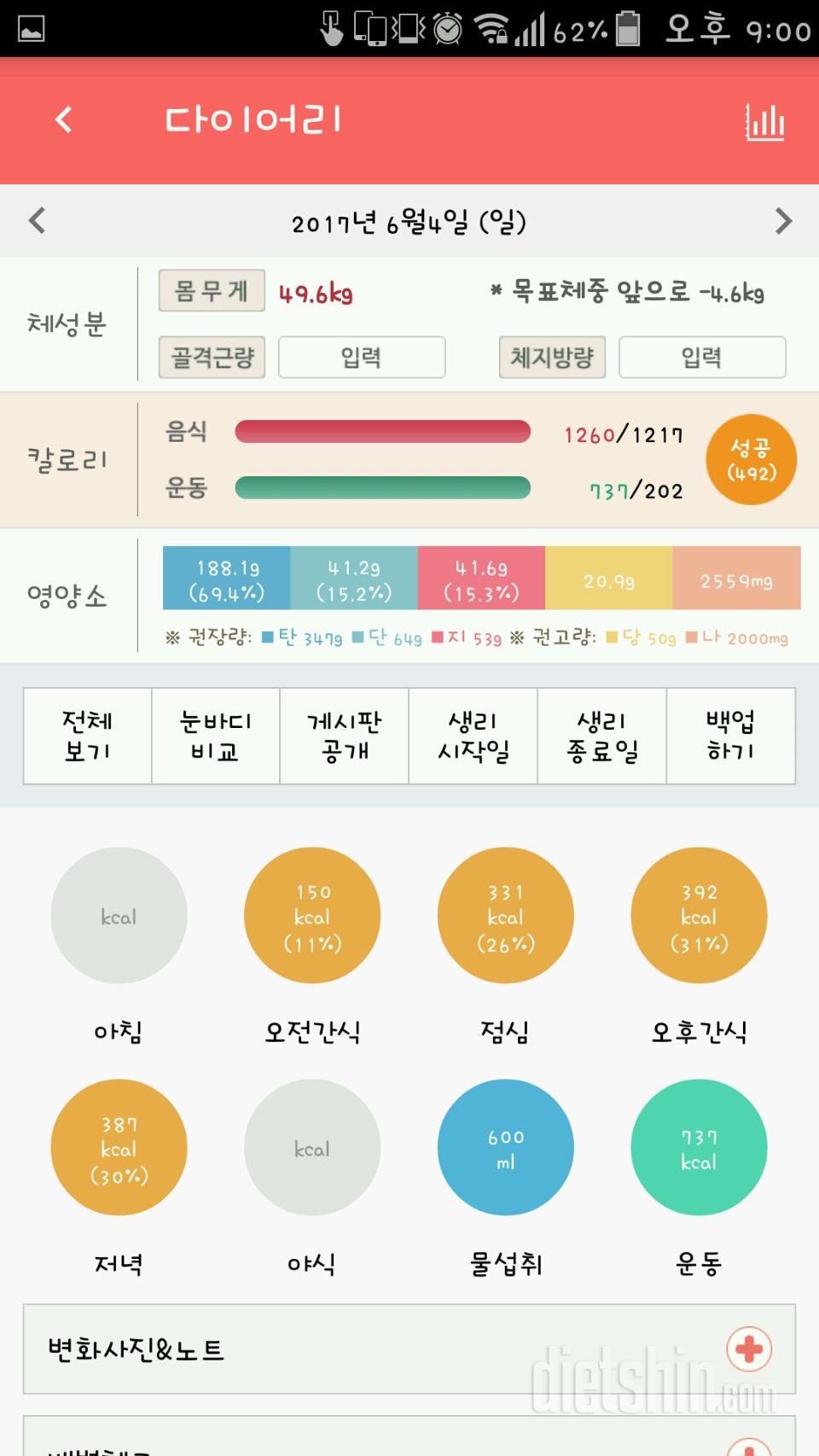 30일 야식끊기 2일차 성공!