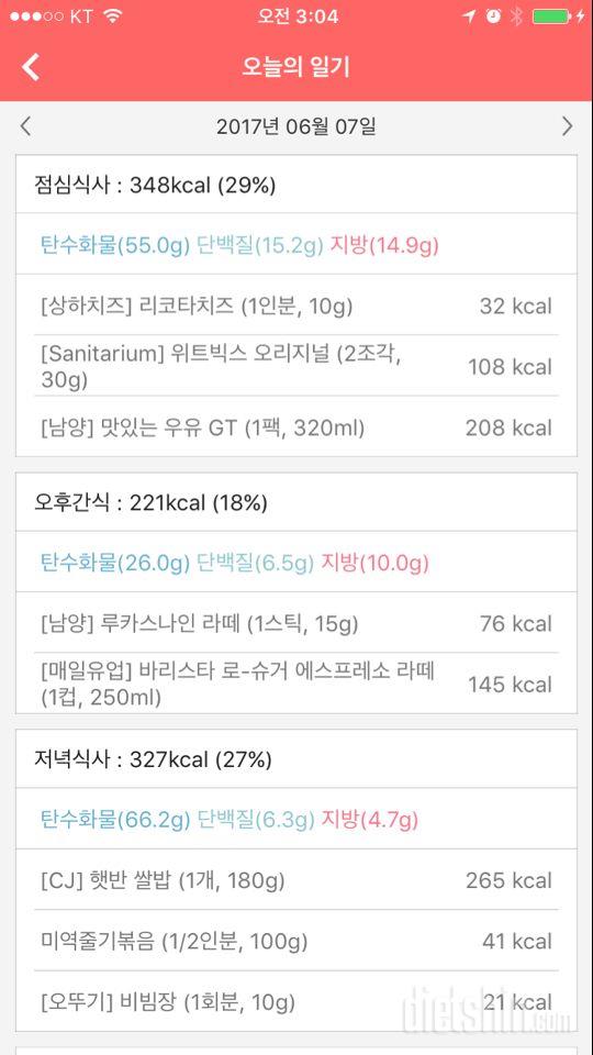 30일 밀가루 끊기 24일차 성공!