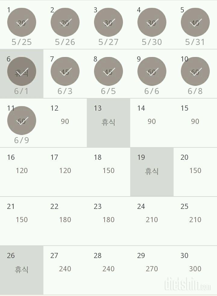 30일 플랭크 11일차 성공!