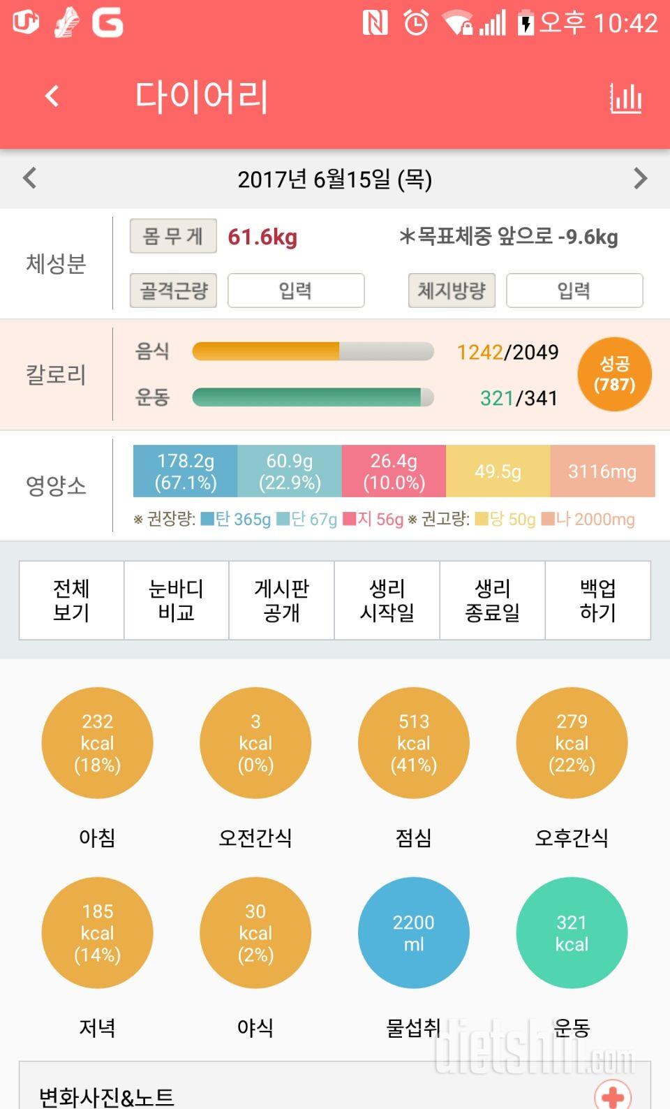 30일 하루 2L 물마시기 4일차 성공!