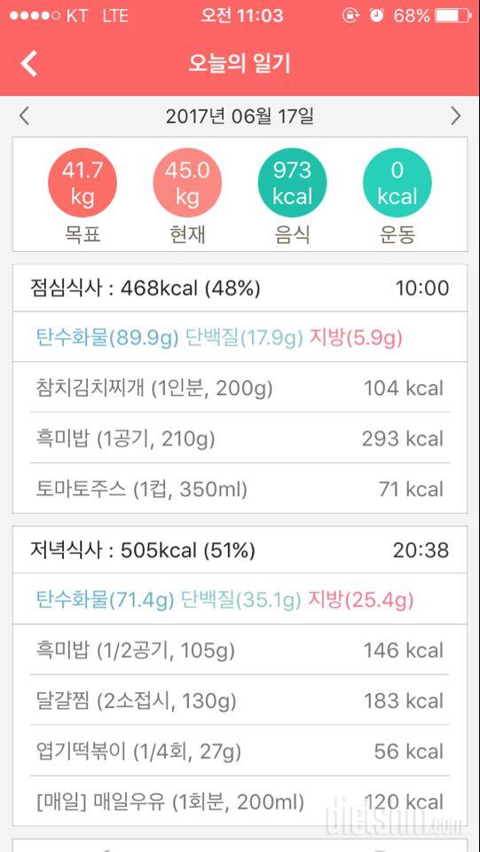 30일 밀가루 끊기 8일차 성공!