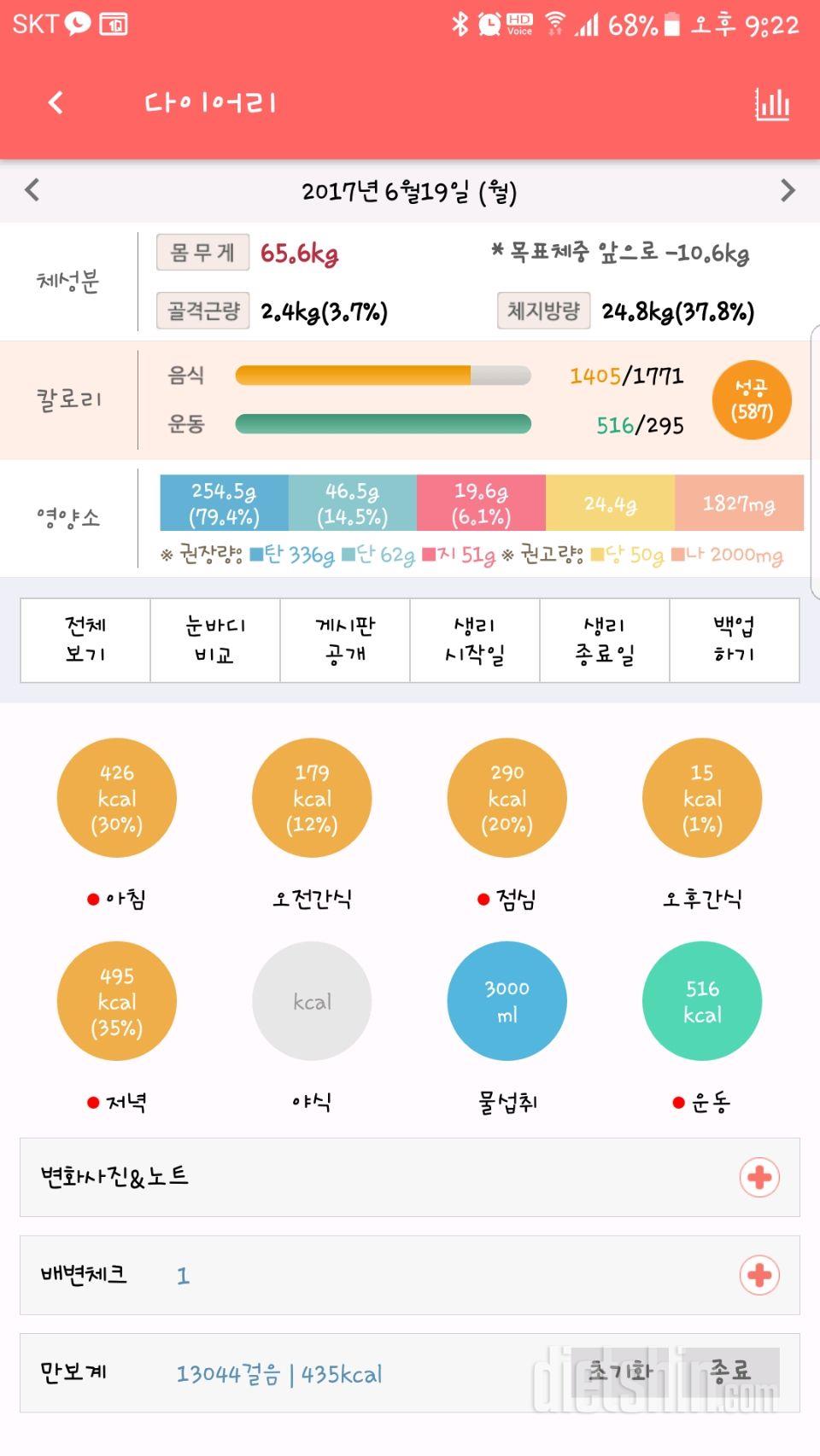 30일 당줄이기 12일차 성공!