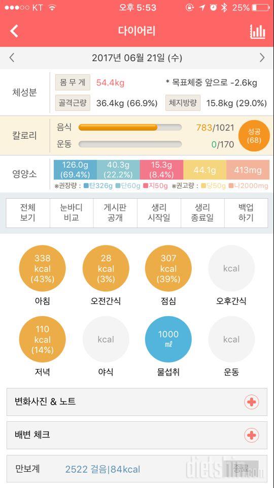 30일 당줄이기 3일차 성공!