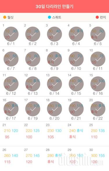 30일 다리라인 만들기 20일차 성공!