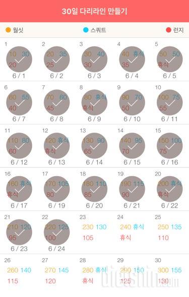 30일 다리라인 만들기 22일차 성공!