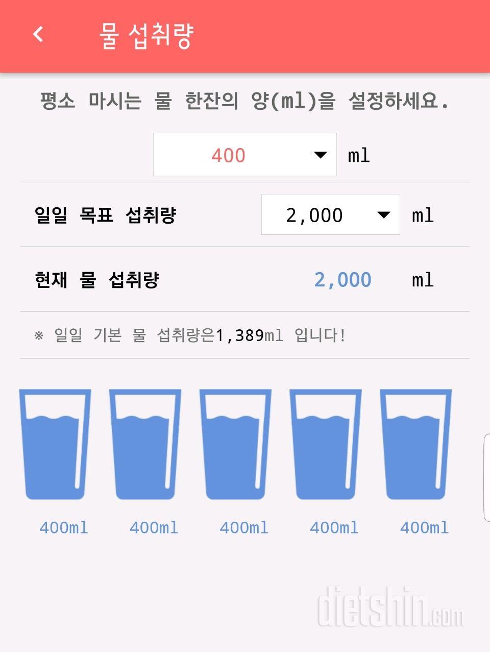 30일 하루 2L 물마시기 128일차 성공!