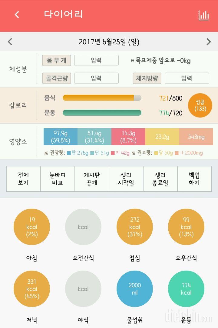 30일 당줄이기 54일차 성공!