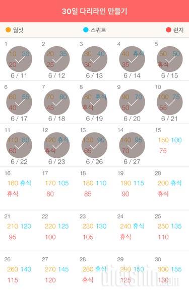 30일 다리라인 만들기 14일차 성공!