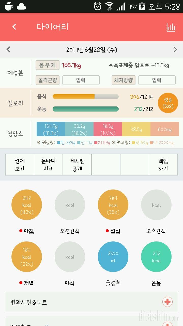 30일 당줄이기 3일차 성공!