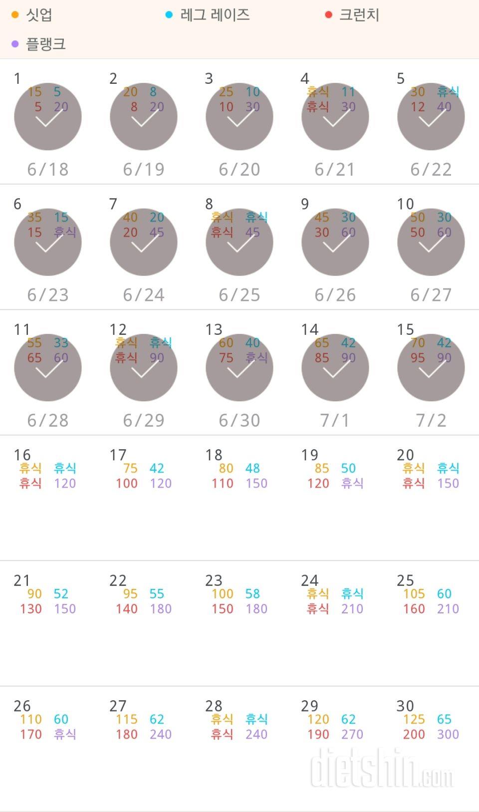 30일 복근 만들기 315일차 성공!