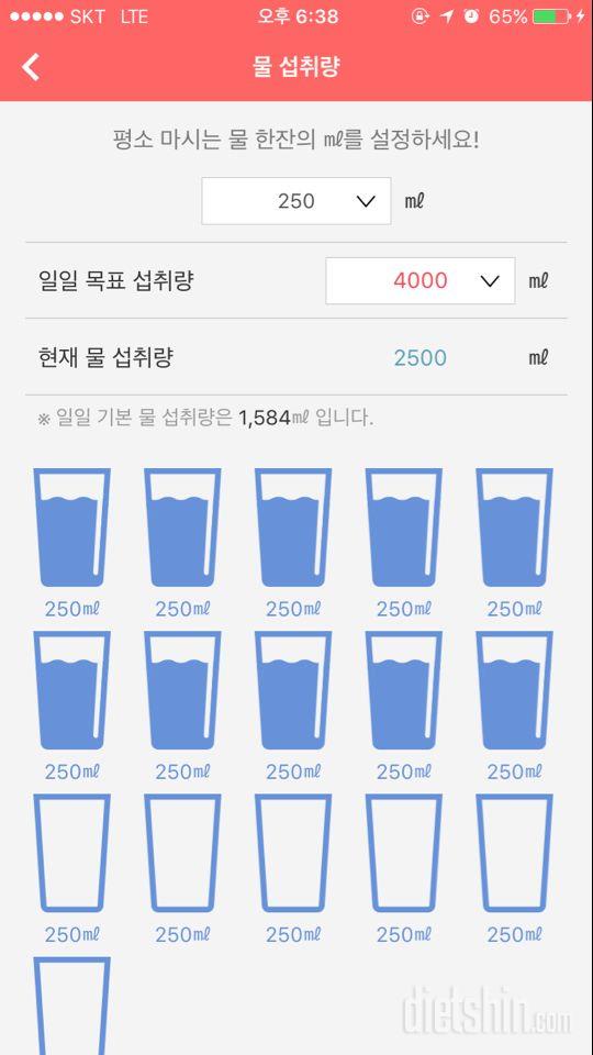 30일 하루 2L 물마시기 31일차 성공!