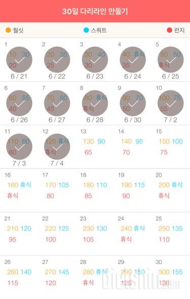 30일 다리라인 만들기 72일차 성공!