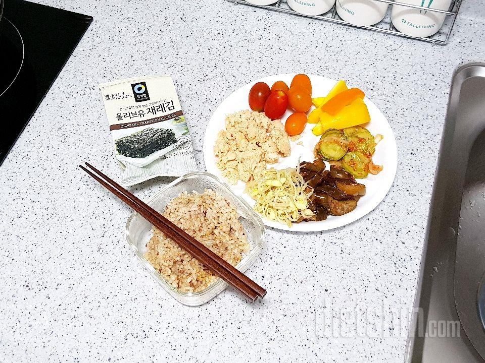 2017. 07. 05. 현미밥 점심 식단.