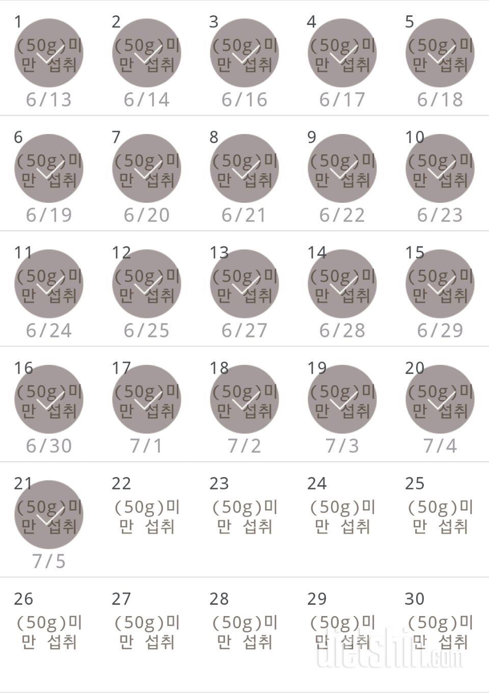 30일 당줄이기 51일차 성공!