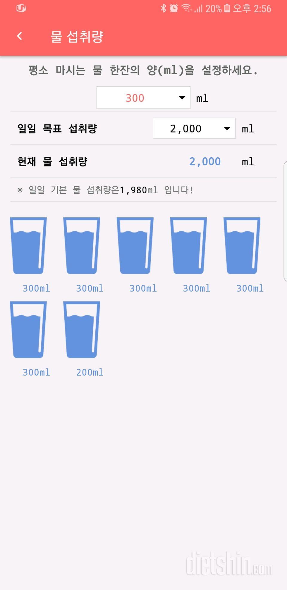 30일 하루 2L 물마시기 64일차 성공!