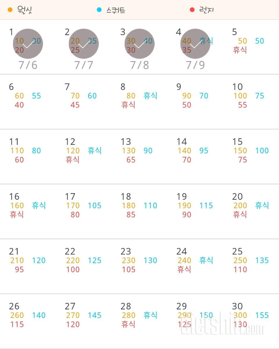 30일 다리라인 만들기 4일차 성공!