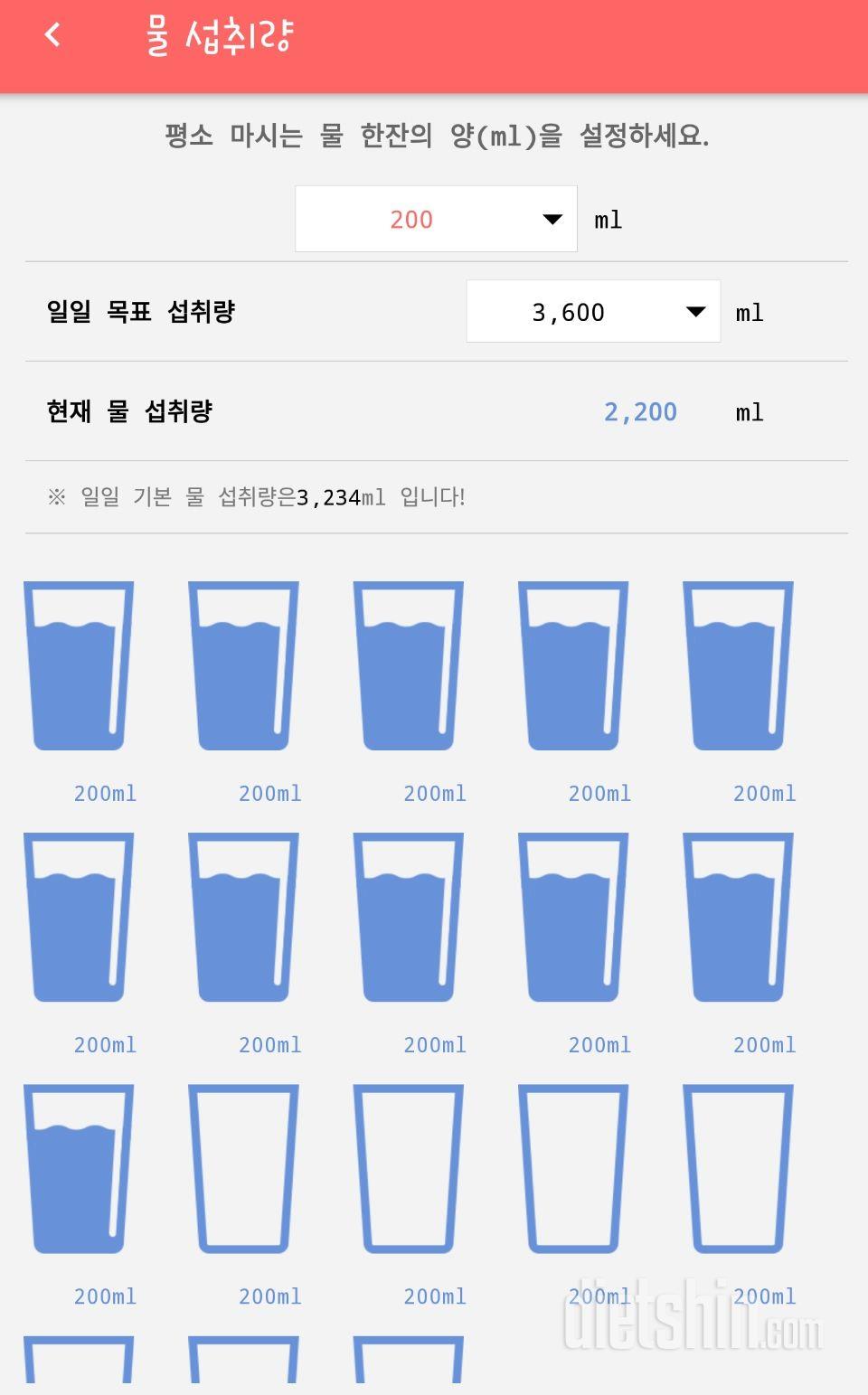 30일 하루 2L 물마시기 21일차 성공!