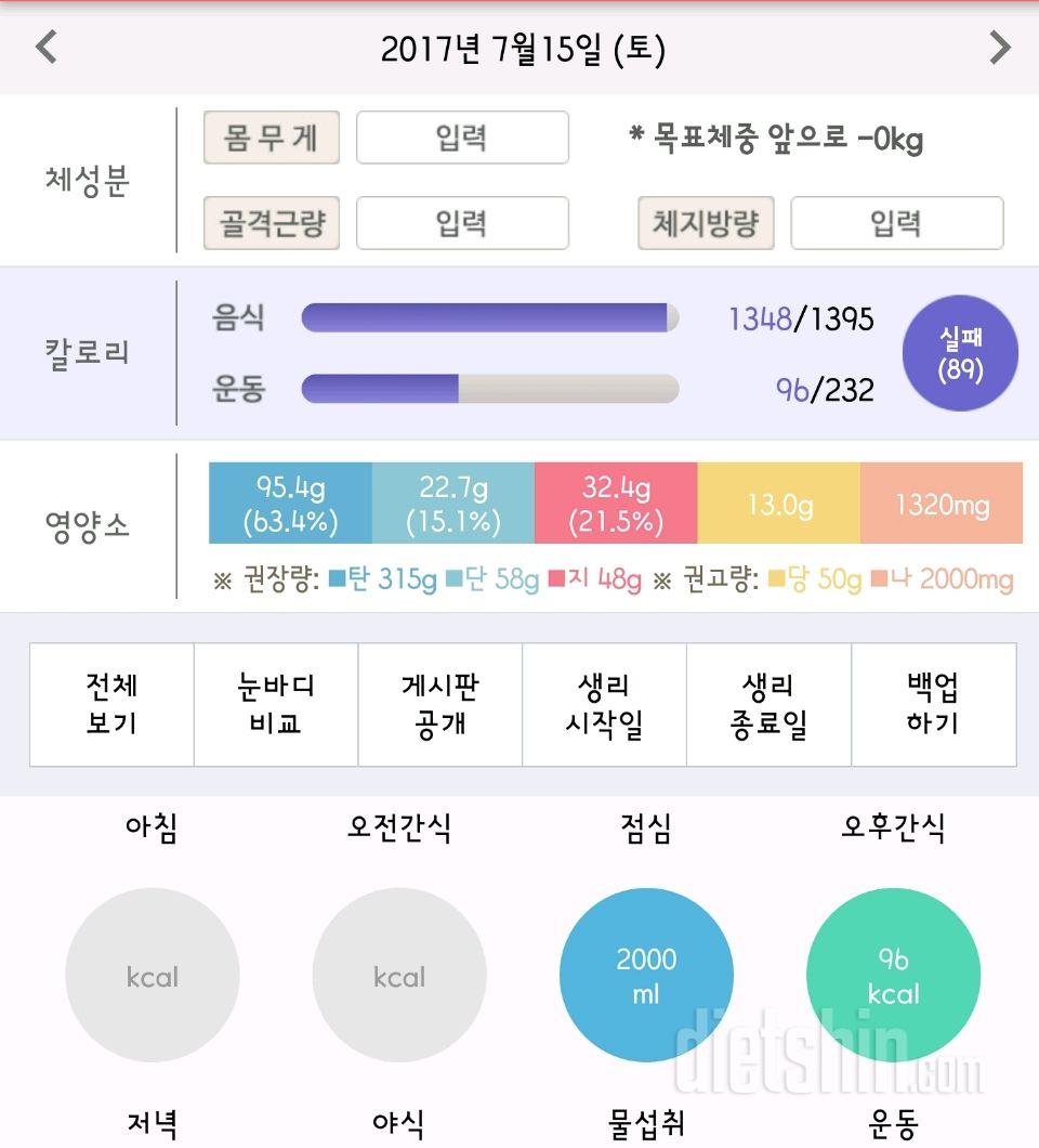 30일 하루 2L 물마시기 5일차 성공!