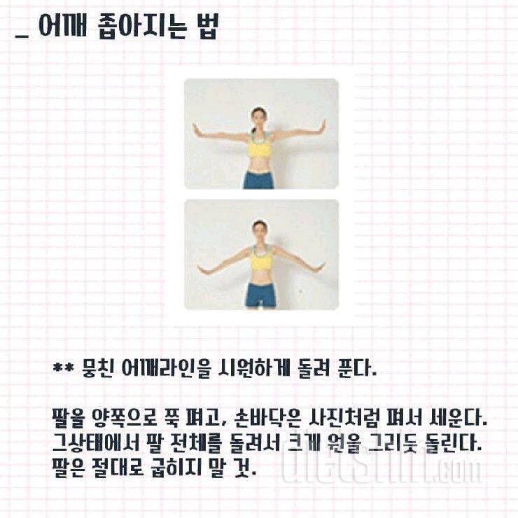 어깨가 좁아졌으면 좋겠다