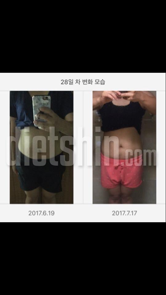 물3리터 마시기+플랭크 한달