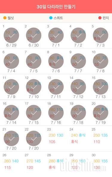 30일 다리라인 만들기 22일차 성공!