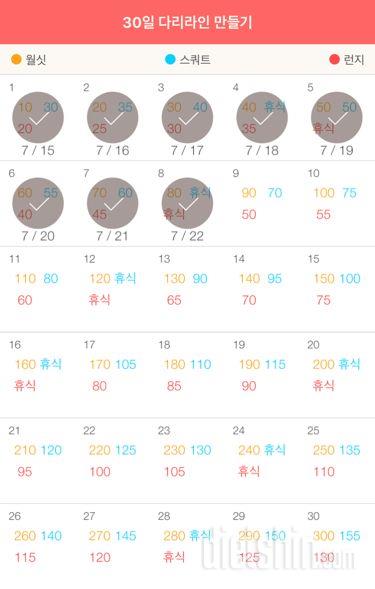 30일 다리라인 만들기 68일차 성공!