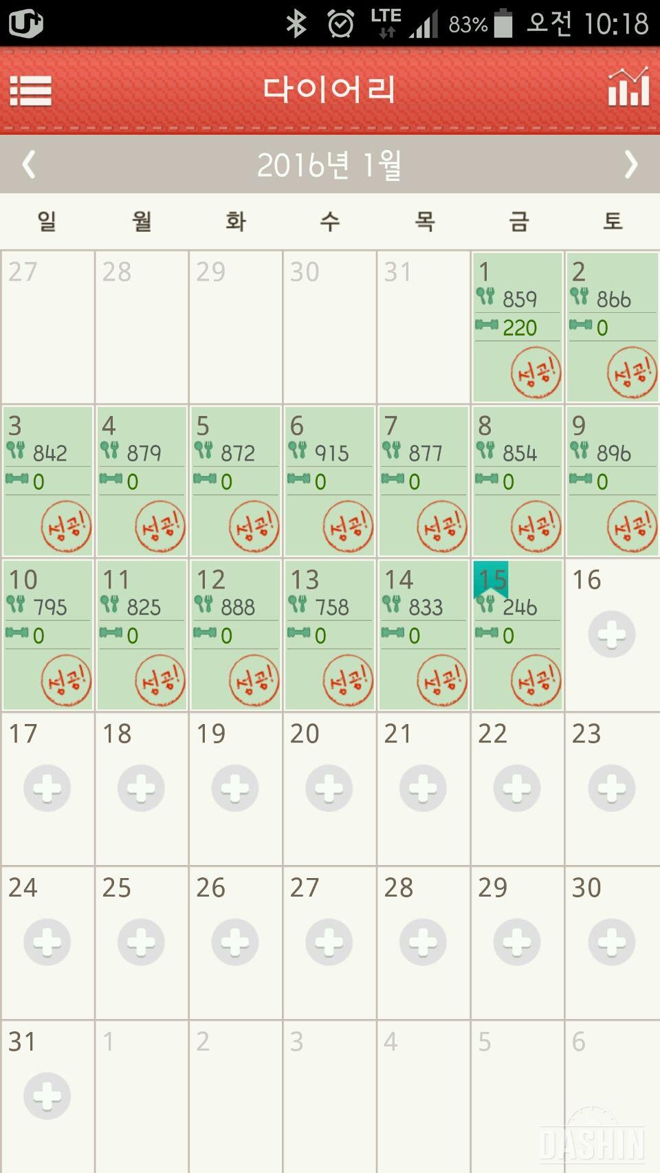 2차 1000kcal 도전 29일