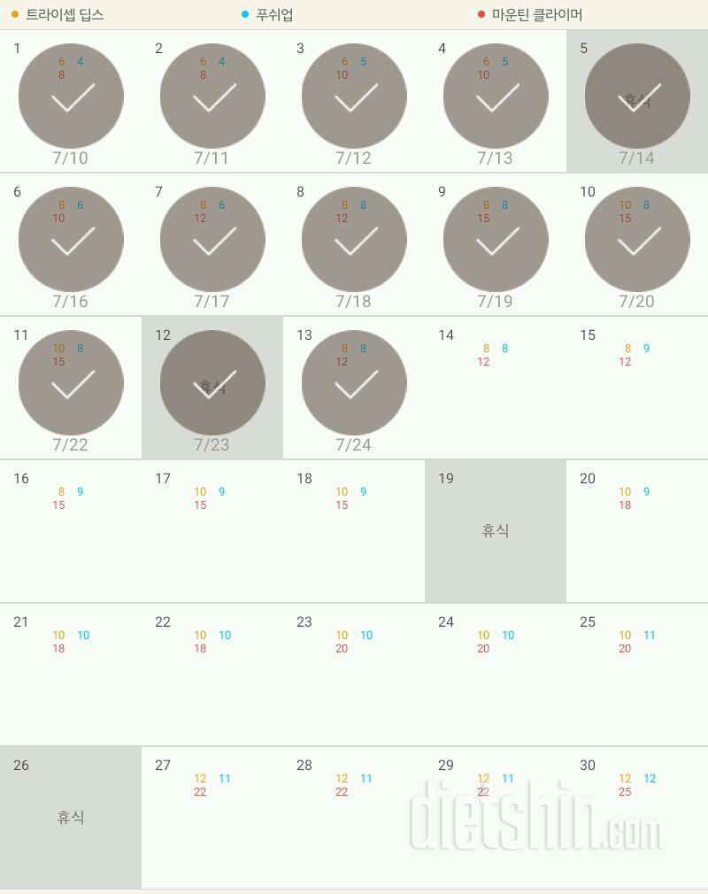 30일 슬림한 팔 13일차 성공!