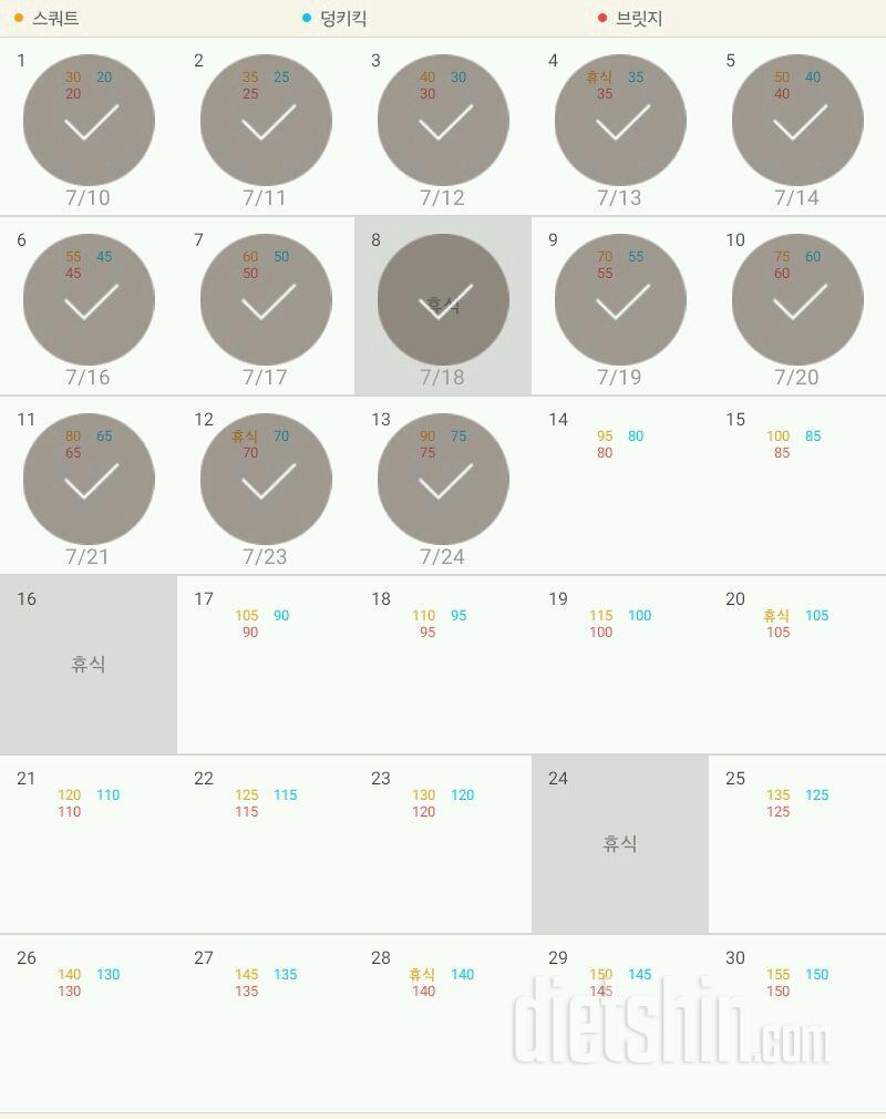 30일 애플힙 13일차 성공!