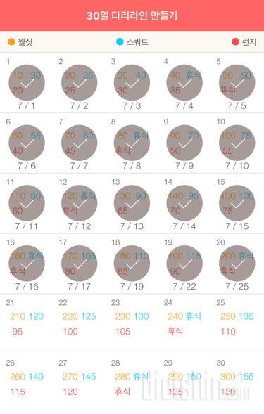 30일 다리라인 만들기 20일차 성공!