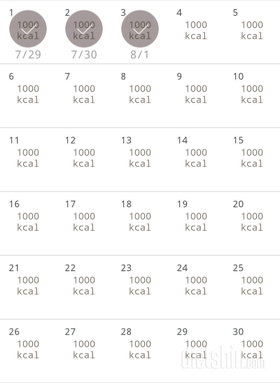 30일 1,000kcal 식단 153일차 성공!