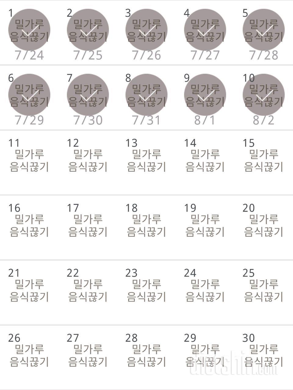 30일 밀가루 끊기 40일차 성공!