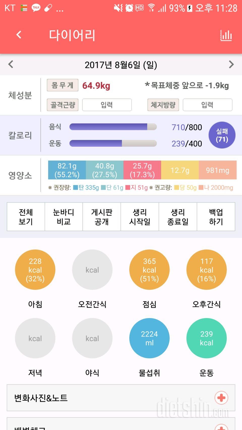 30일 야식끊기 4일차 성공!