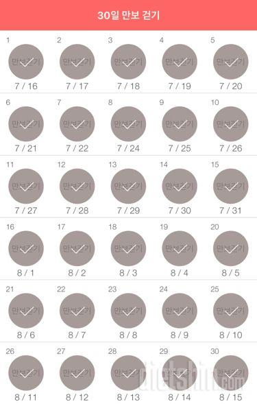 30일 만보 걷기 60일차 성공!