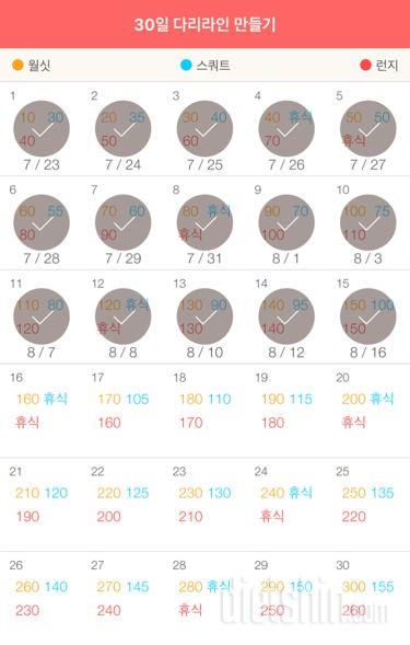 30일 다리라인 만들기 15일차 성공!