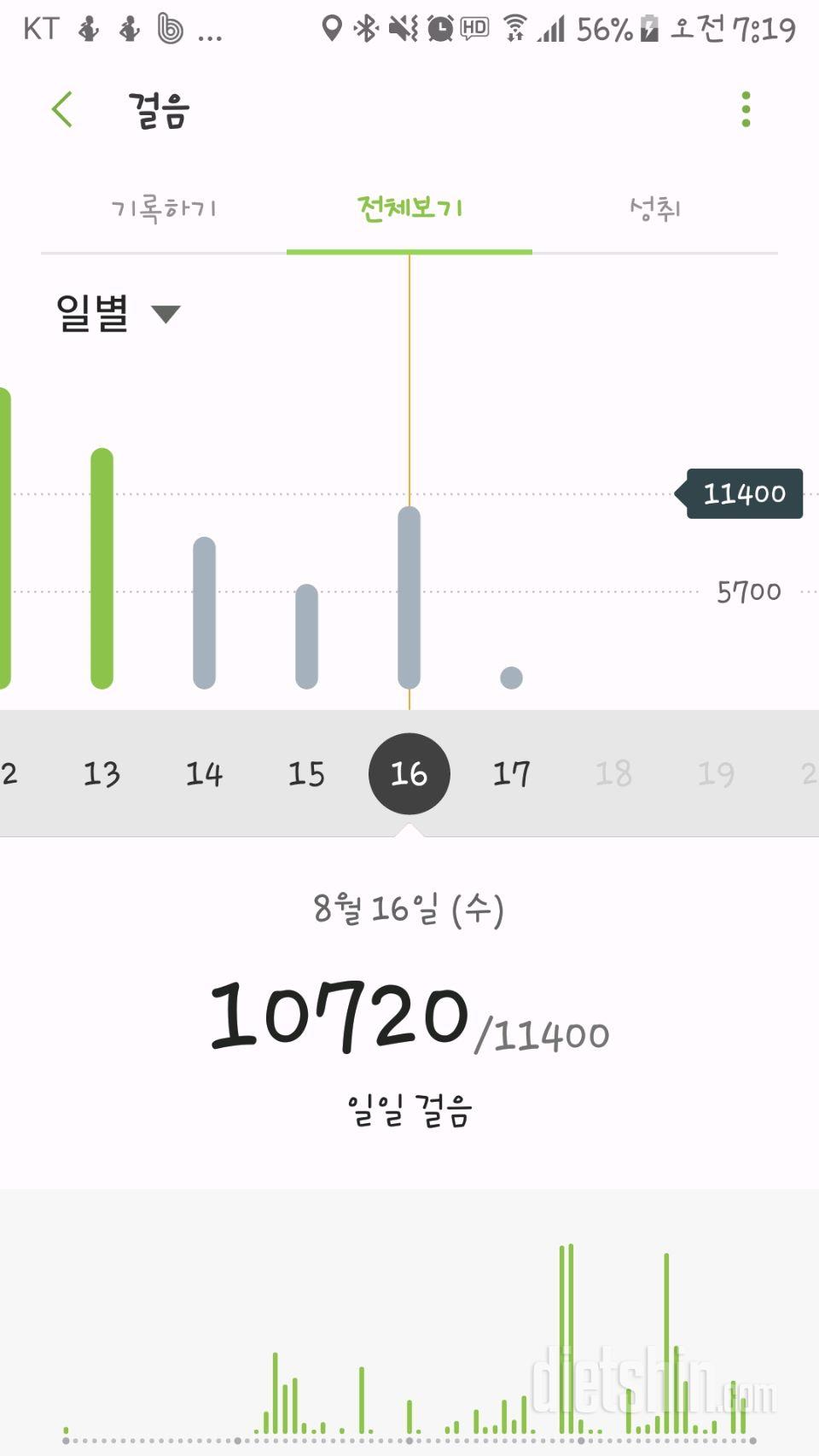 30일 만보 걷기 19일차 성공!