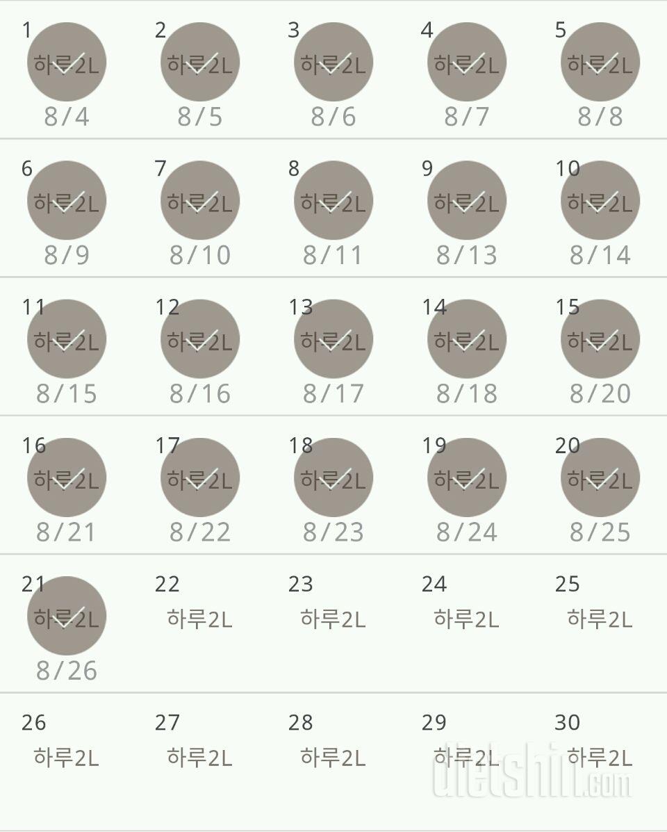 30일 하루 2L 물마시기 81일차 성공!