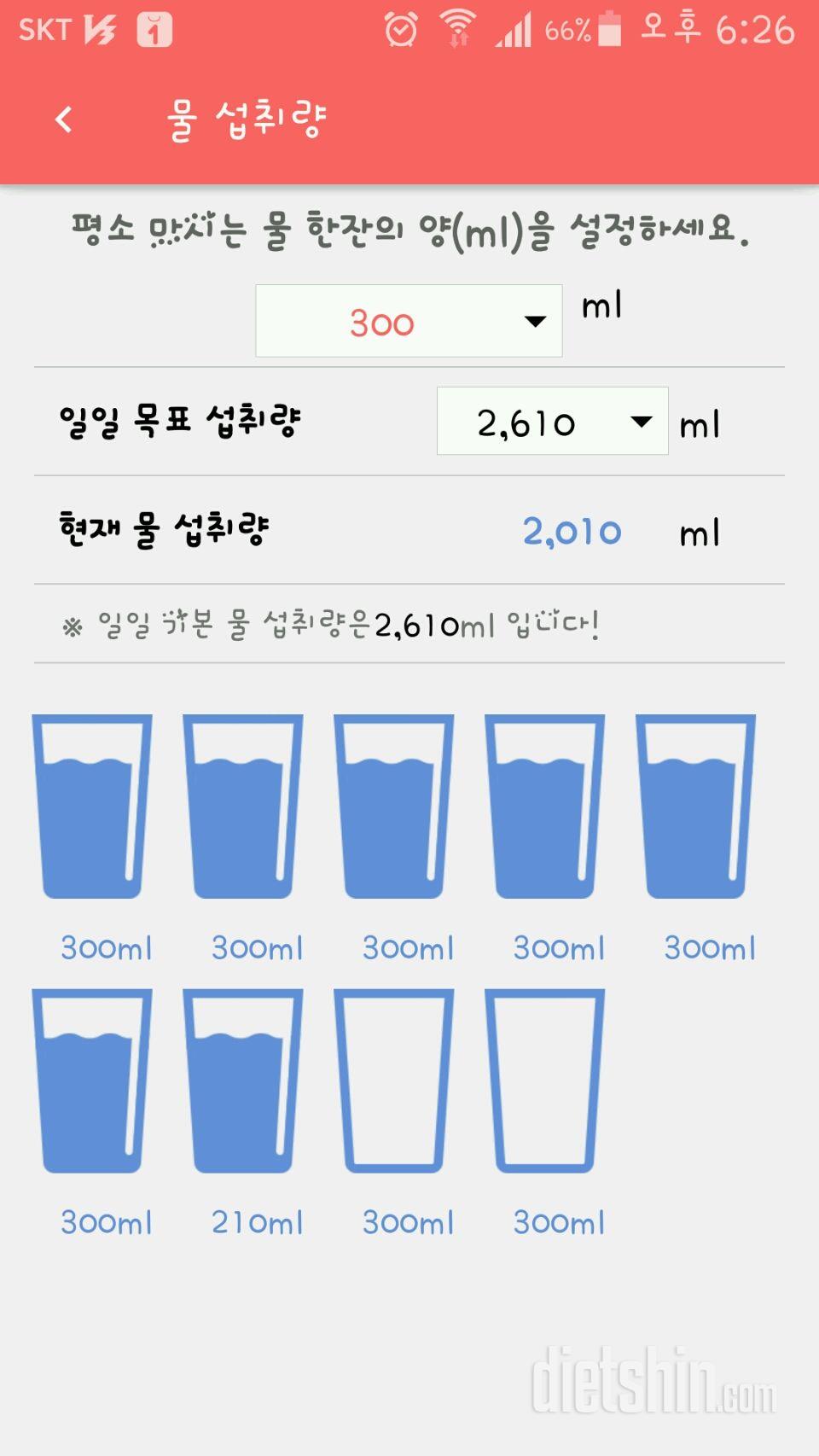 30일 하루 2L 물마시기 11일차 성공!