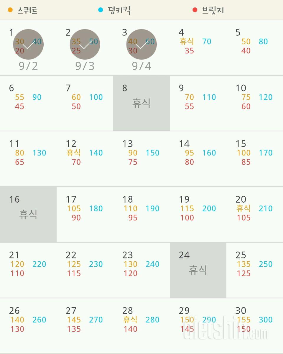 30일 애플힙 33일차 성공!