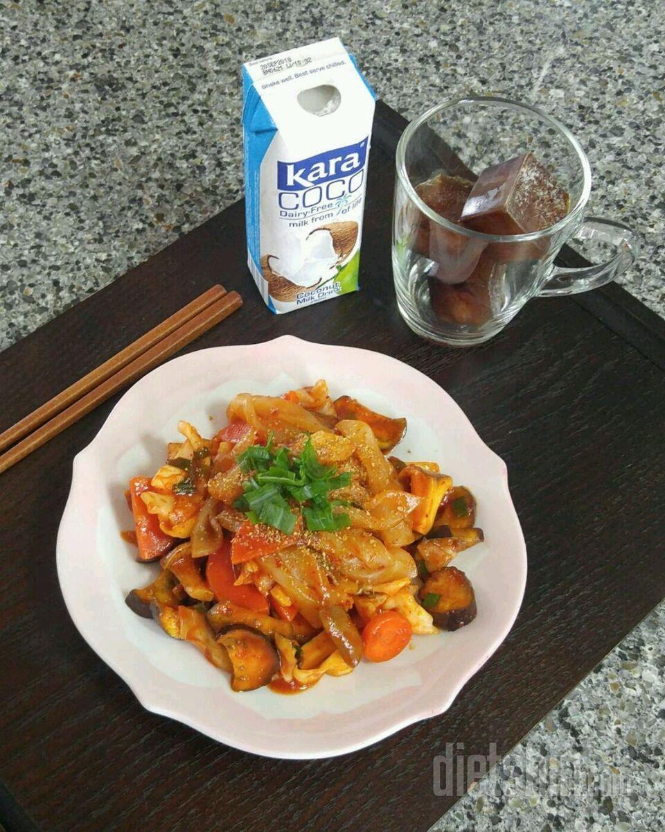 수요일 점심 곤약떡볶이