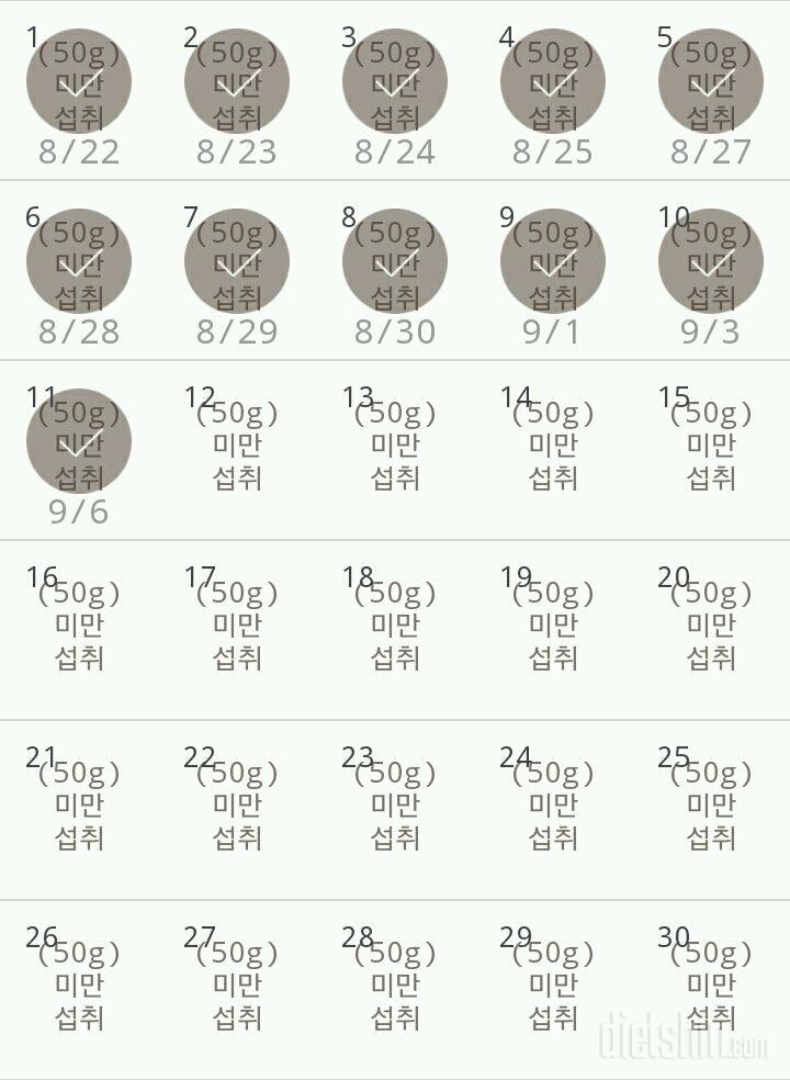 30일 당줄이기 11일차 성공!