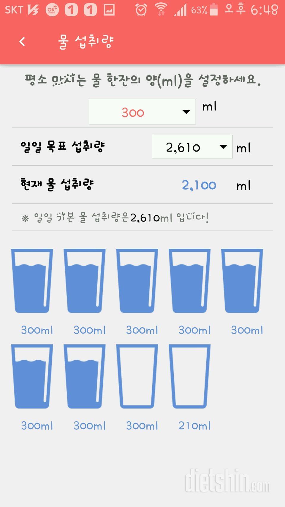 30일 하루 2L 물마시기 17일차 성공!