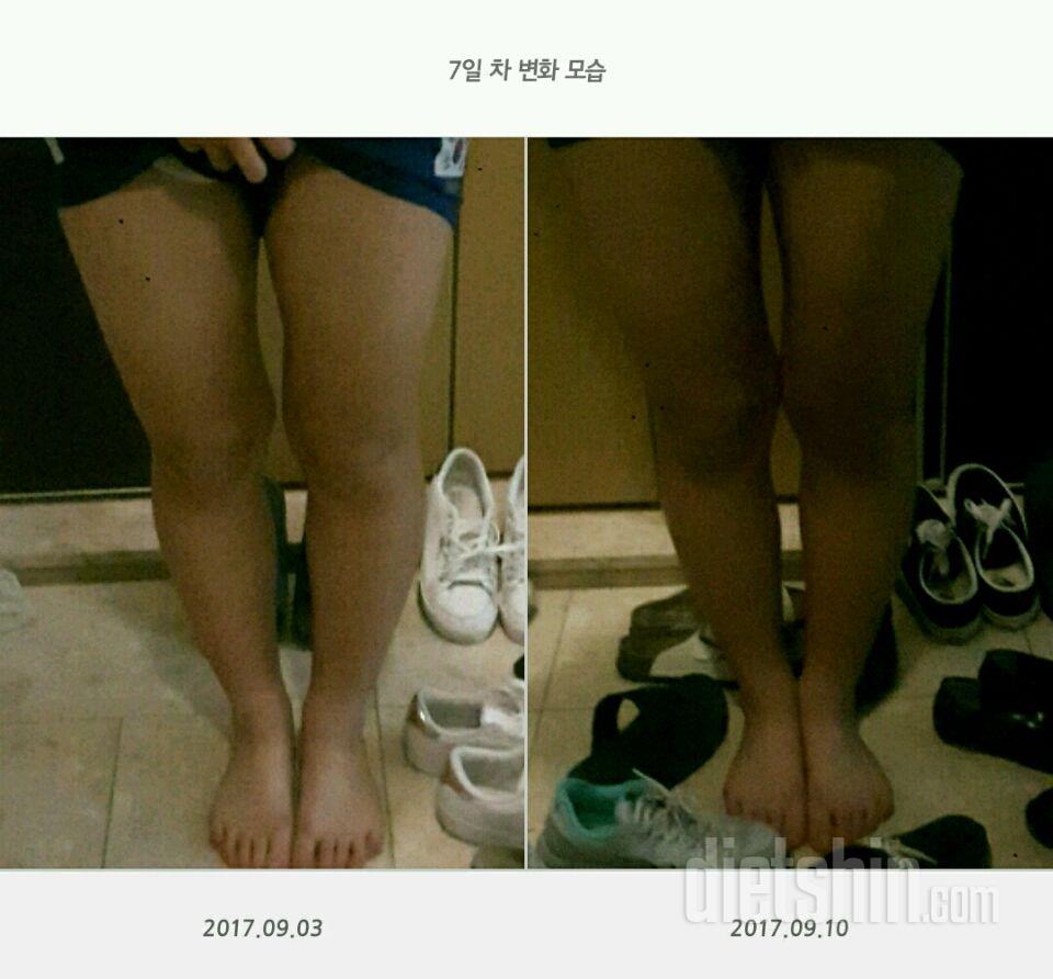 일주일간 54.8kg ➡ 53.9kg