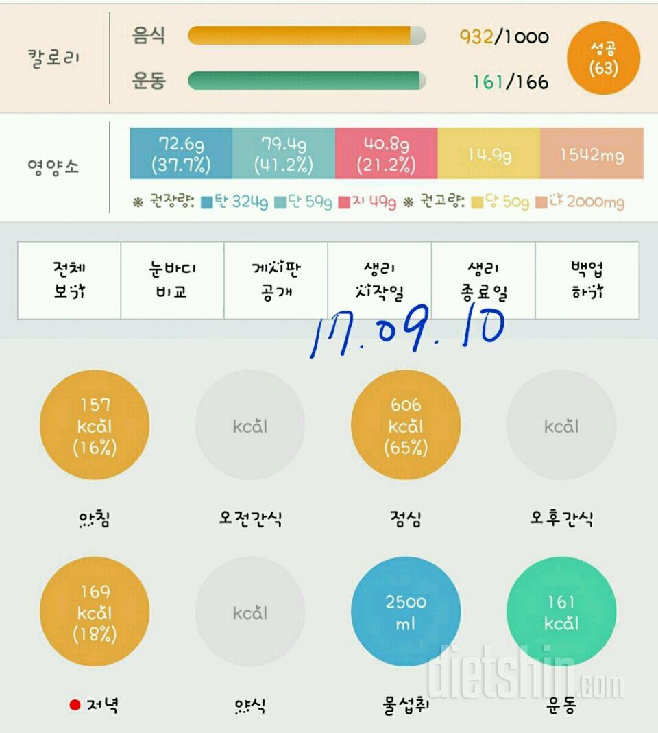 30일 1,000kcal 식단 91일차 성공!