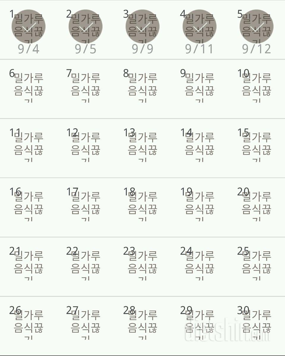 30일 밀가루 끊기 35일차 성공!